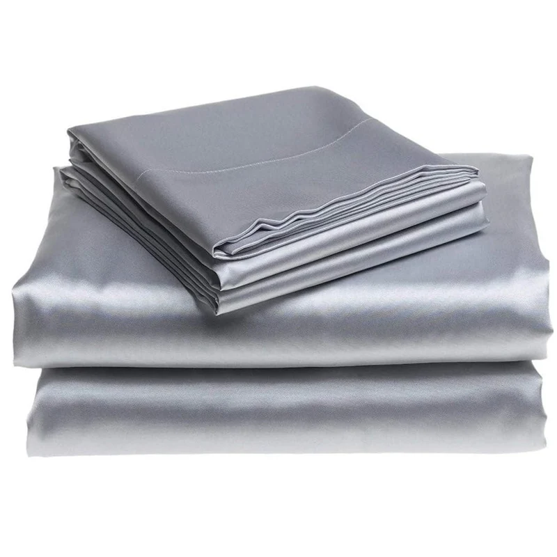 Silk Pillowcase Set - 100% Mulberry Silk 4/6pcs Bed Sheet