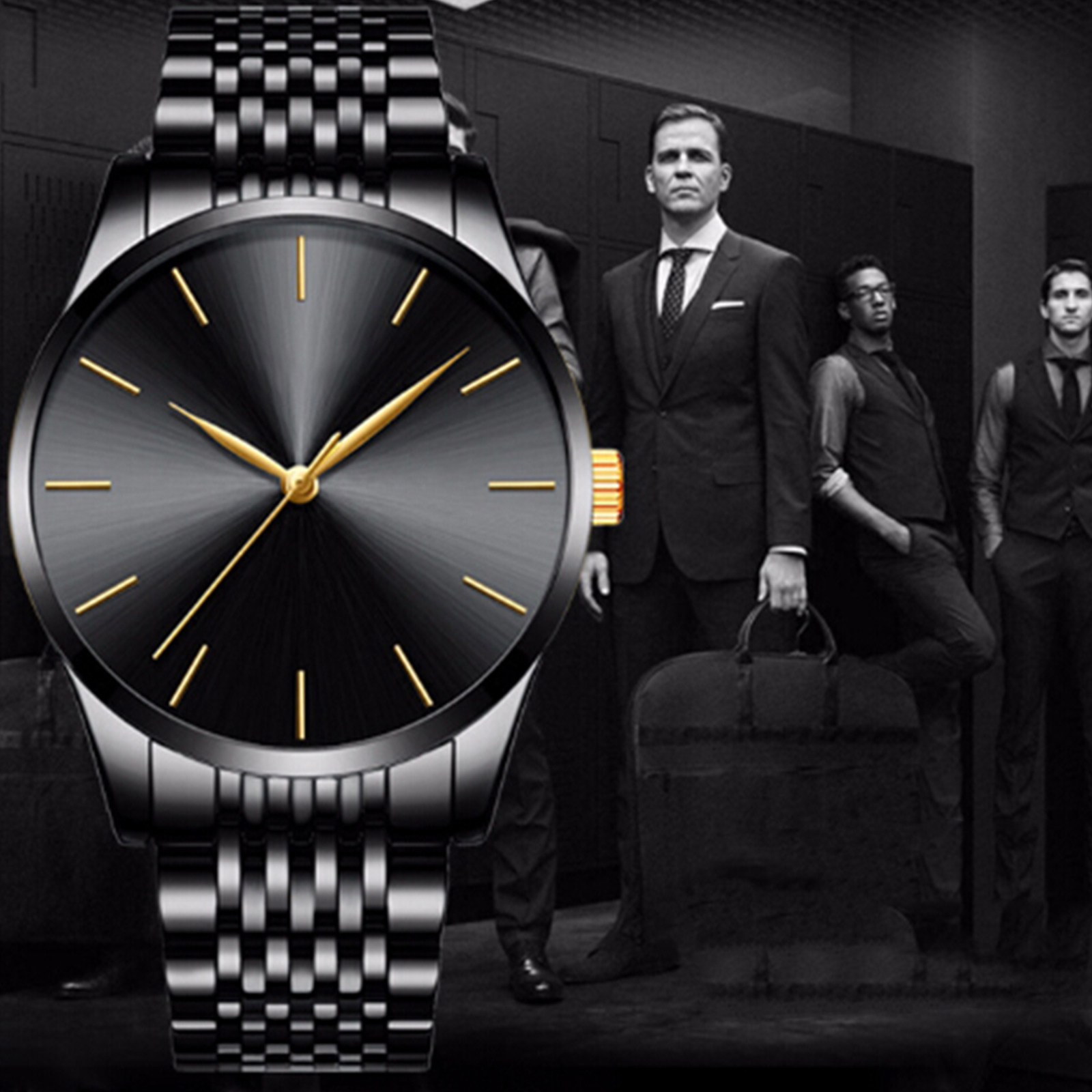 Men Stainless Steel Quartz Wat - огляд і ціна Luxury Lifestyle Gifts
