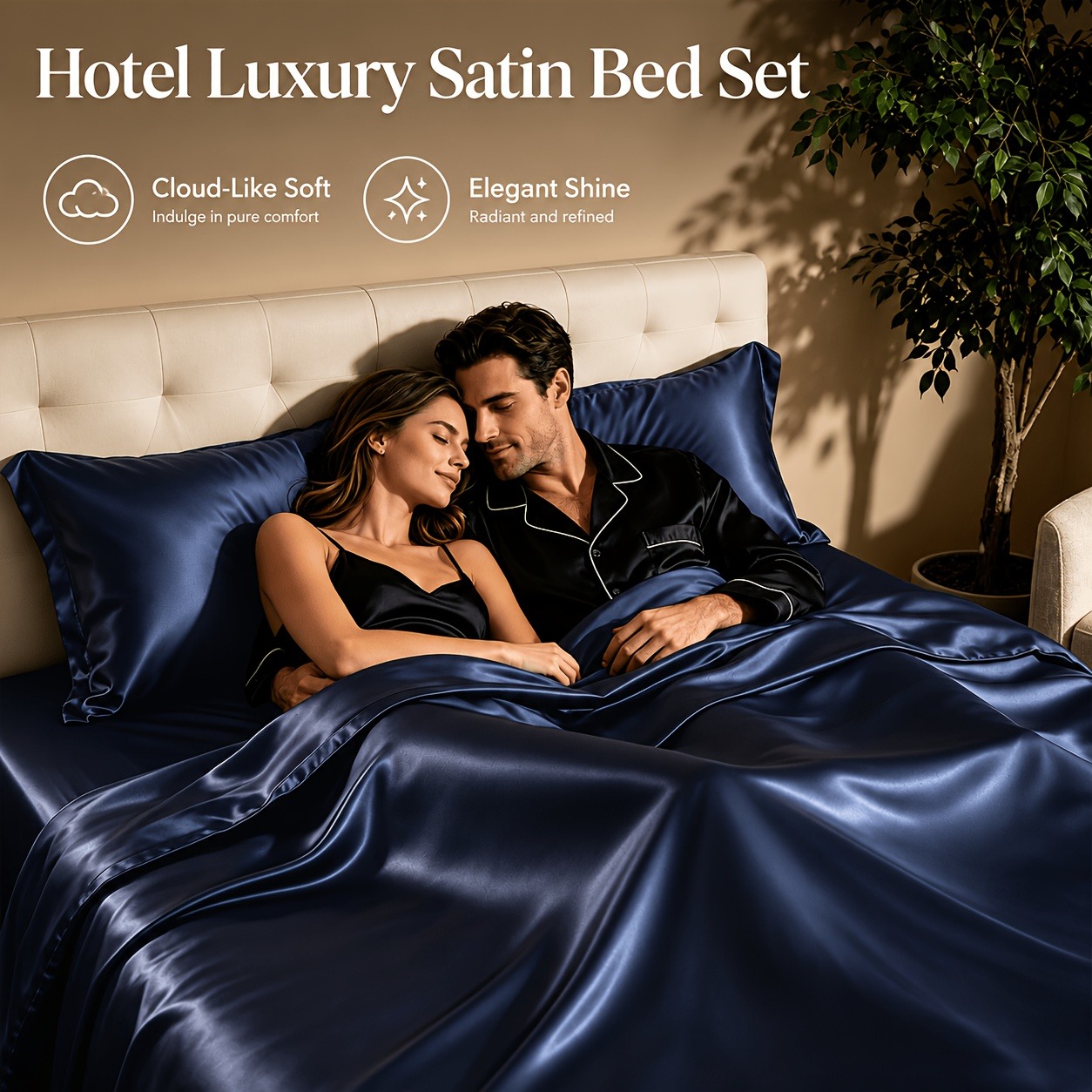 Premium 4pcs Egyptian Cotton B - огляд і ціна Silk Pillowcase Set