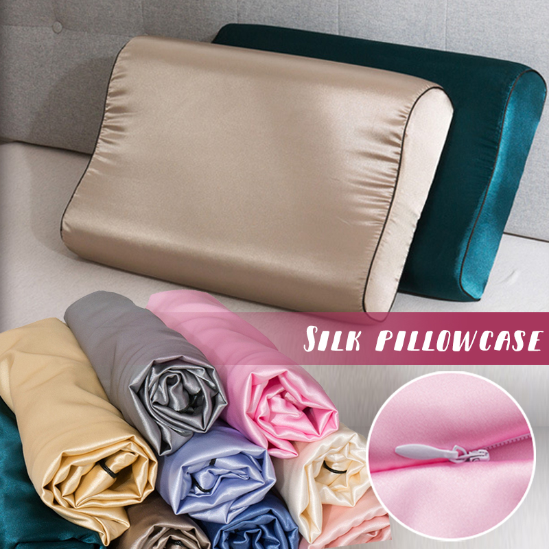 Imitation Silk Satin Latex Pil - огляд і ціна Silk Pillowcase Set